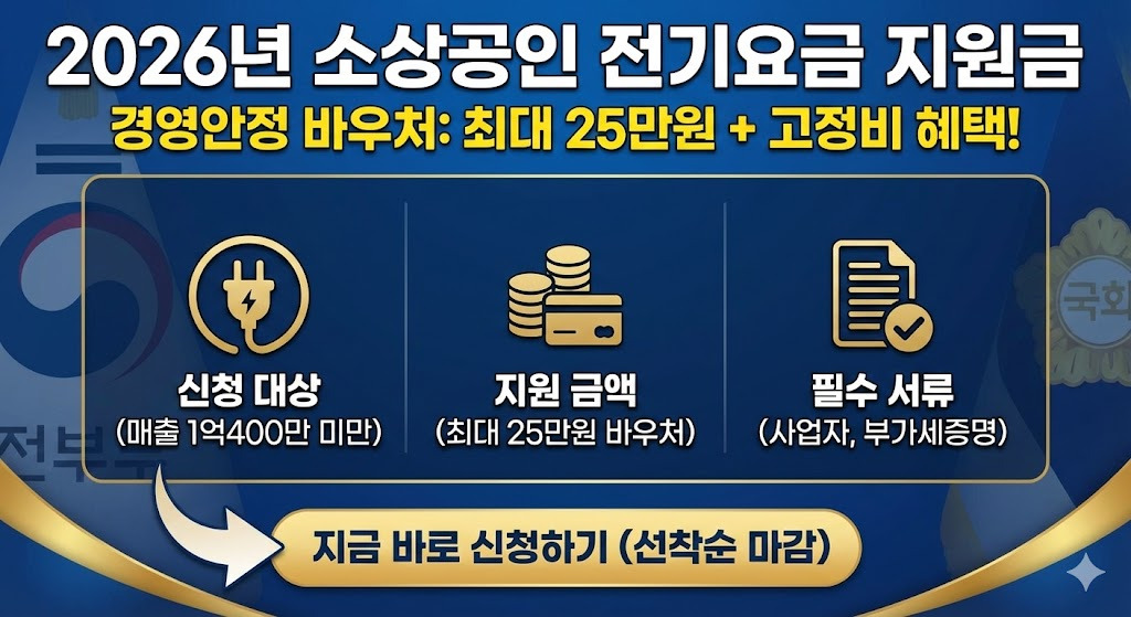2026 소상공인 지원금 완벽 가이드ㅣ신청 방법, 대상, 지급 시기, 혜택