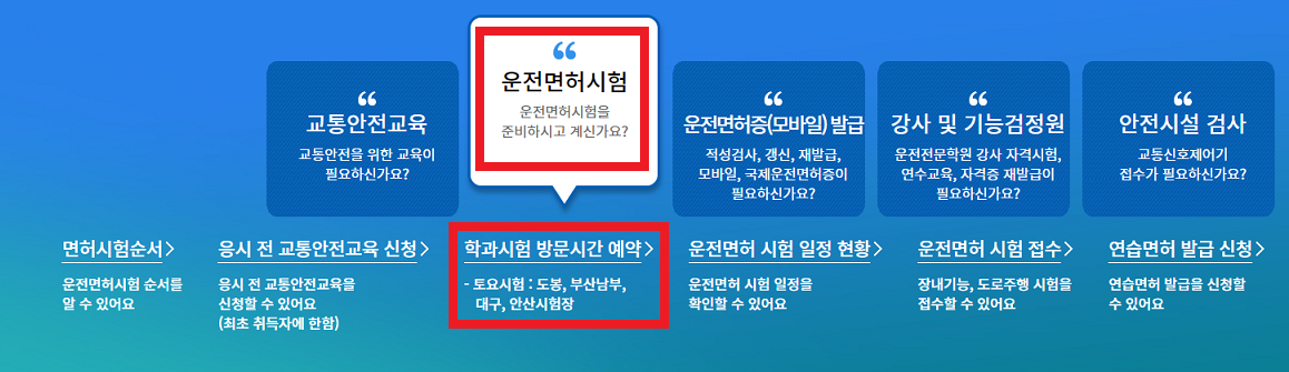 운전면허 필기시험 접수