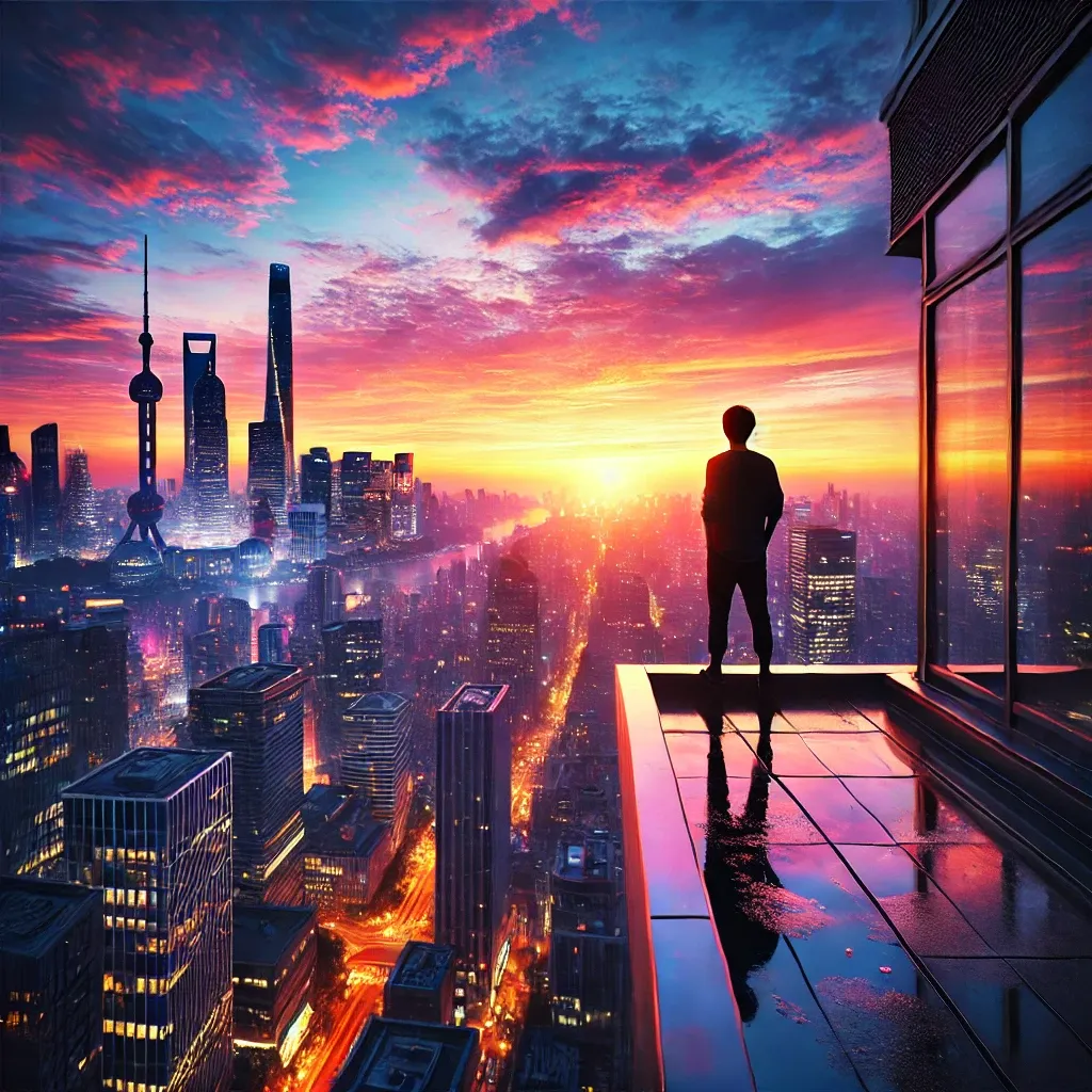 바람이 부는 노을을 바라보는 꿈