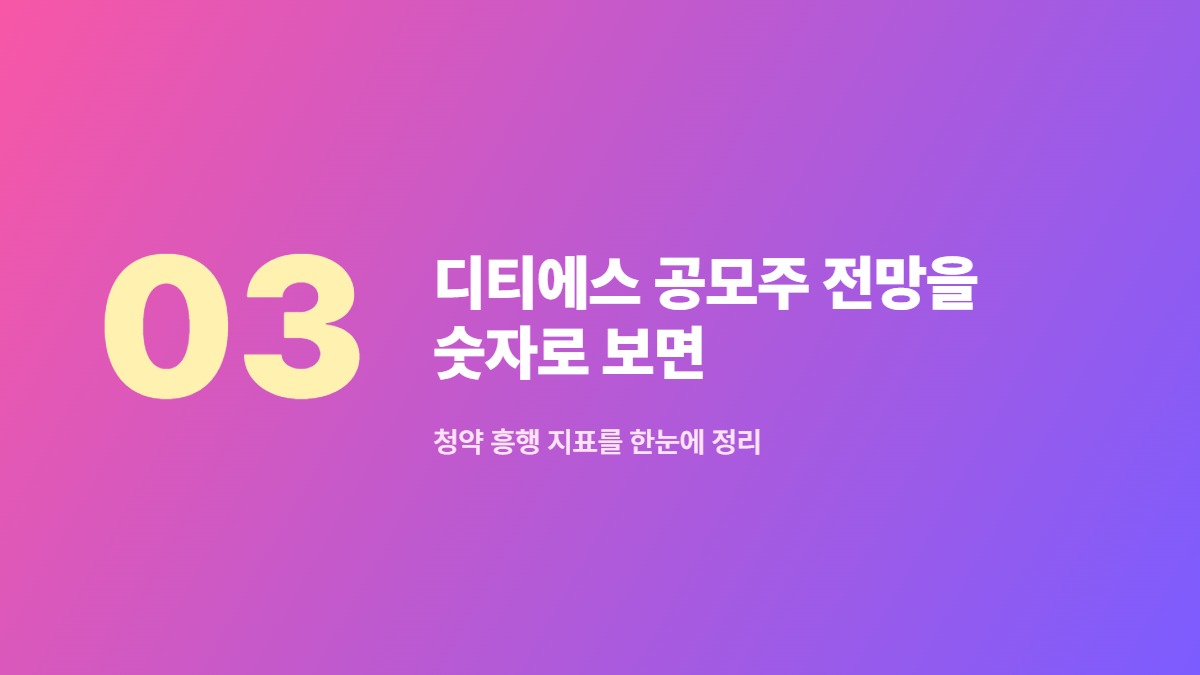 디티에스 공모주 전망을 숫자로 보면 &mdash; 청약 흥행 지표를 한눈에 정리