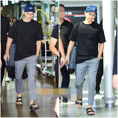 송중기공항패션