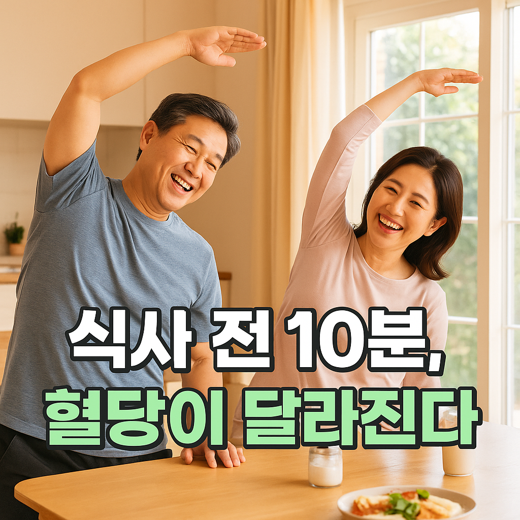 식사 전 10분, 혈당이 달라진다