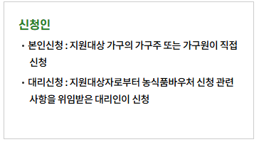농식품 바우처 오프라인 신청안내2