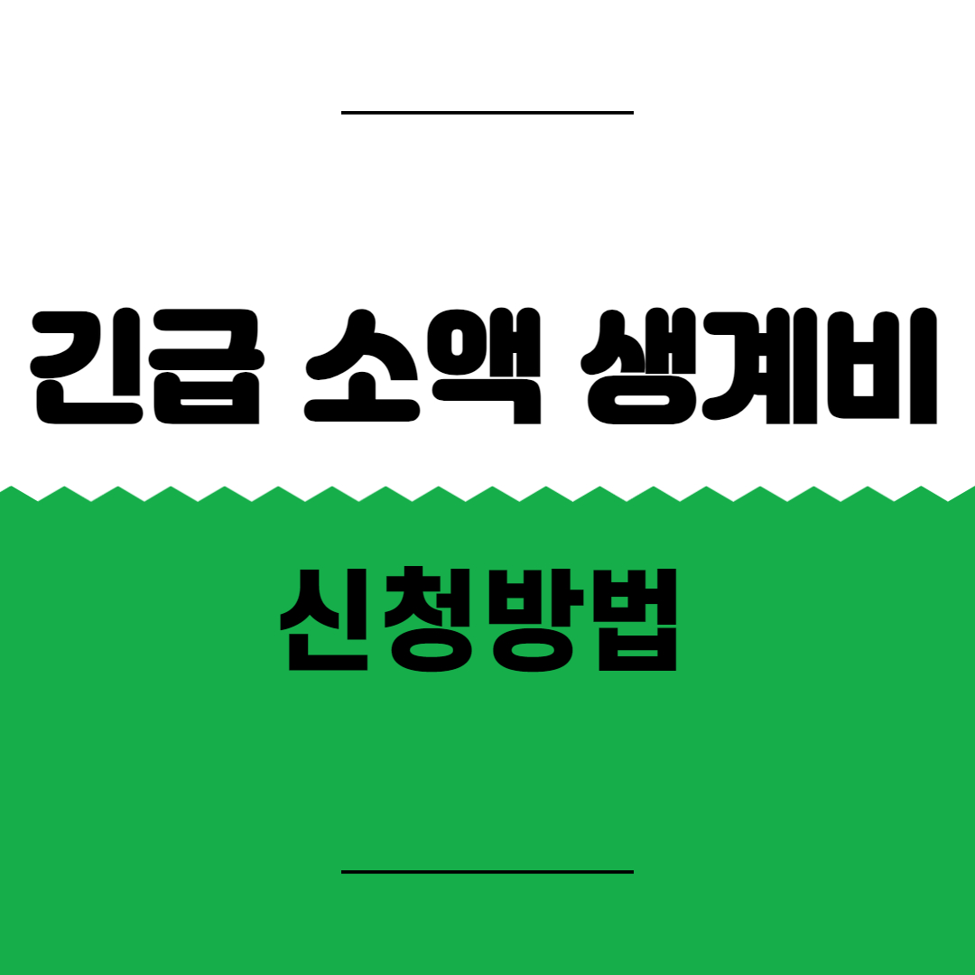 긴급 소액생계비 대출