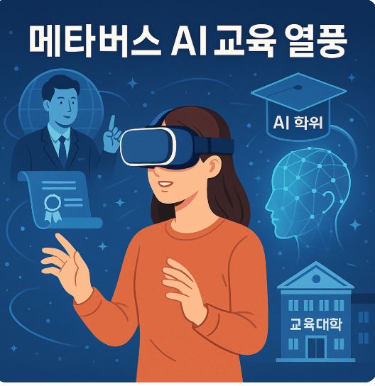 메타버스 AI 교육 열풍 (메타버스, AI학위, 교육대학)
