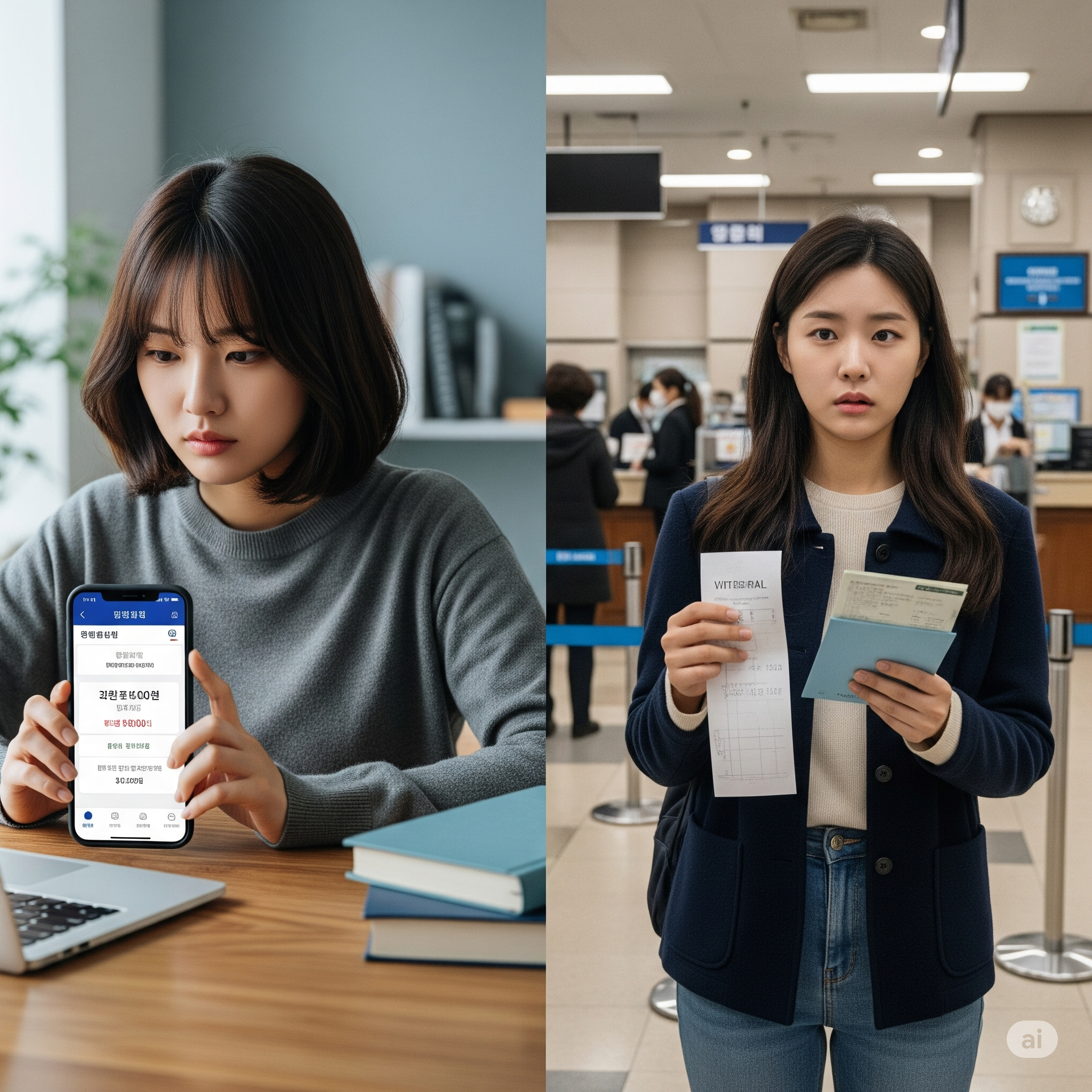 수능 원서 접수 계좌 제한?