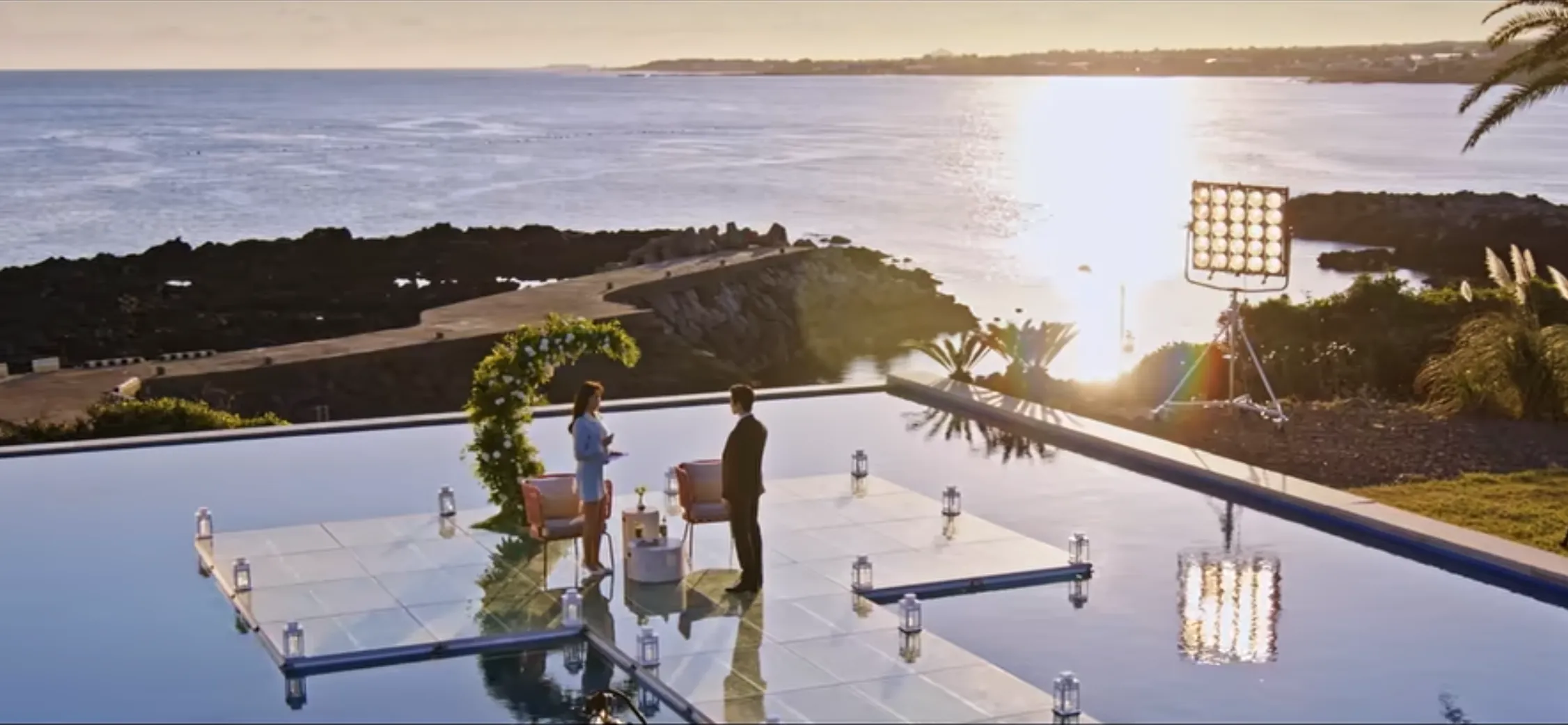 킹더랜드 소노캄 제주 야외 인피니티 풀 촬영