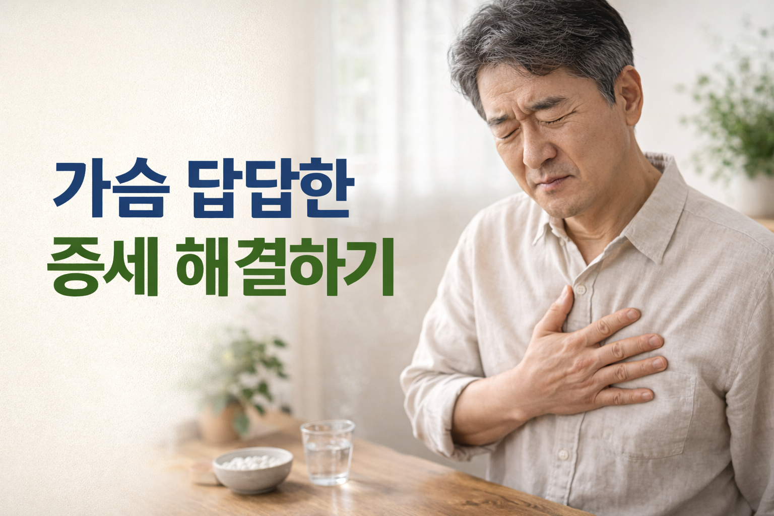 가슴 답답한 증세 해결하기
