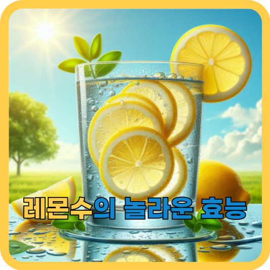 레몬수의 효능과 효과