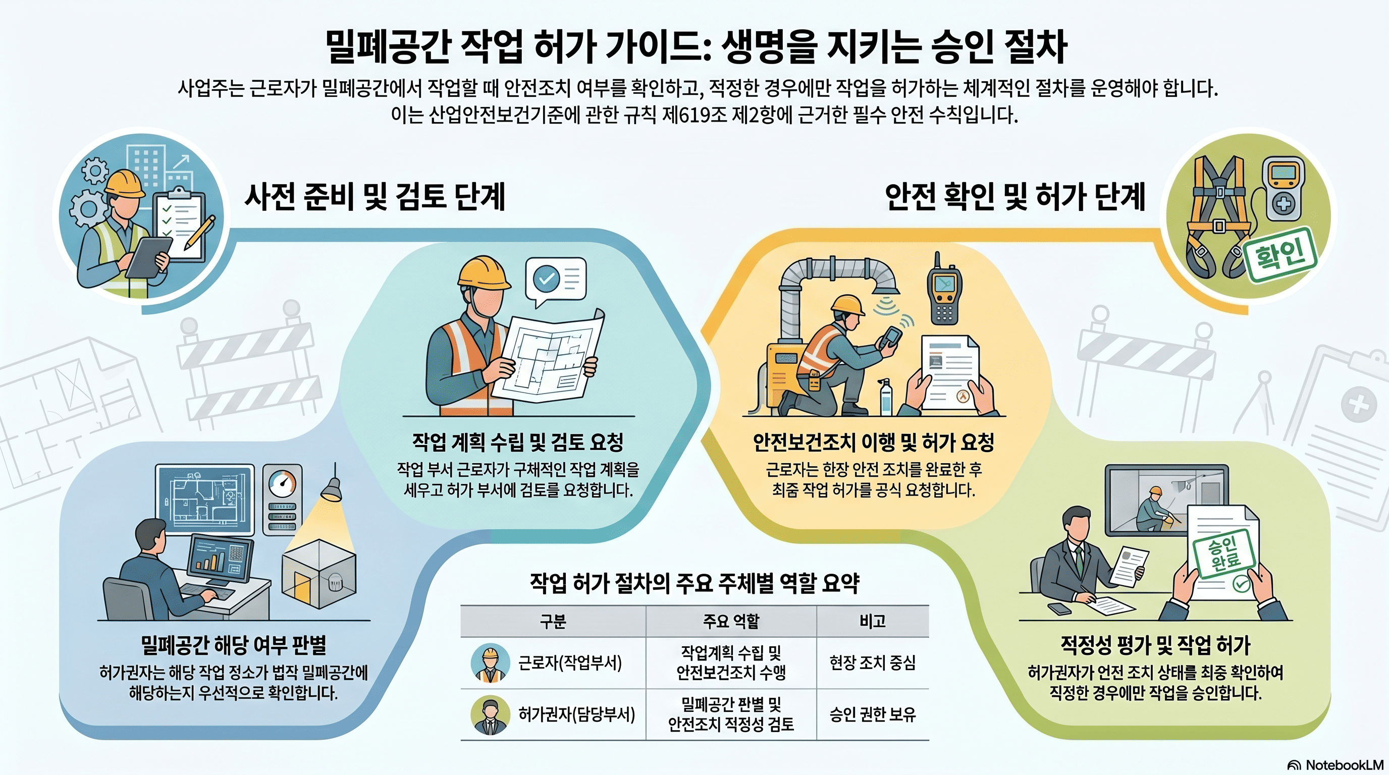 밀폐공간 작업 허가 가이드