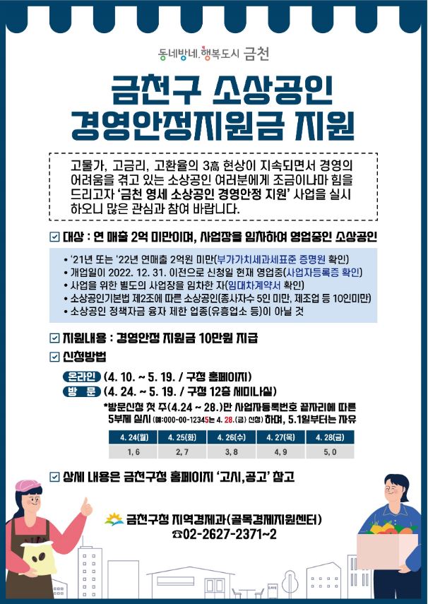 소상공인 경영안정지원금 지원