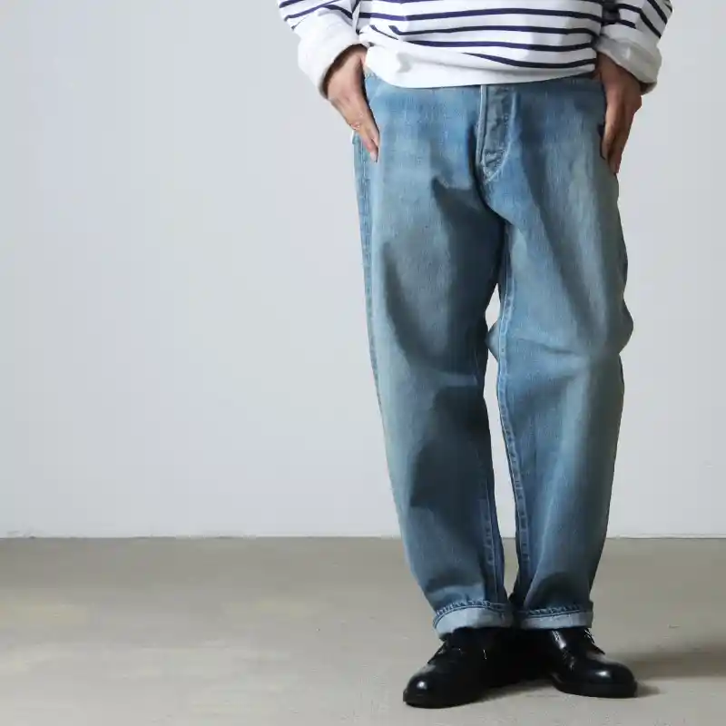 Selvage Denim Five Pocket Tapered Pants