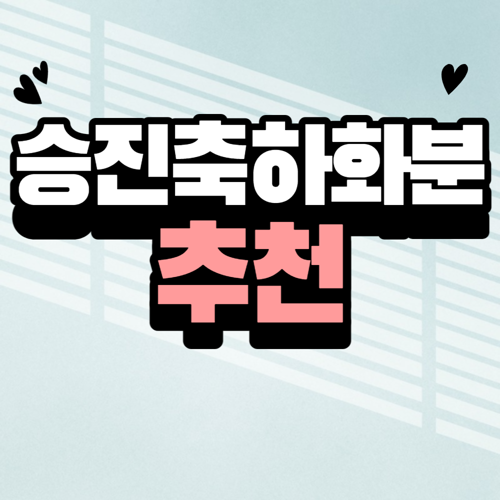 승진 축하 화분 종류 추천