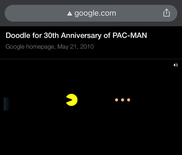 화면을 좌우로 터치하여 팩맨게임 실행