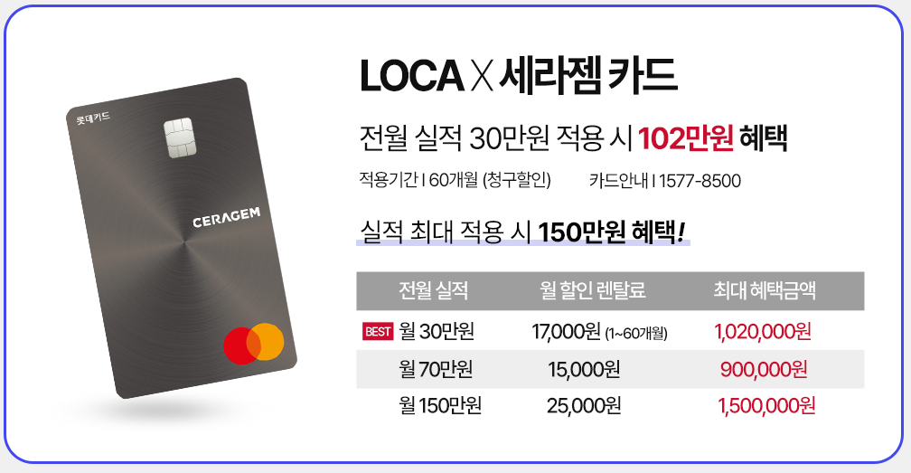 제휴카드 할인혜택