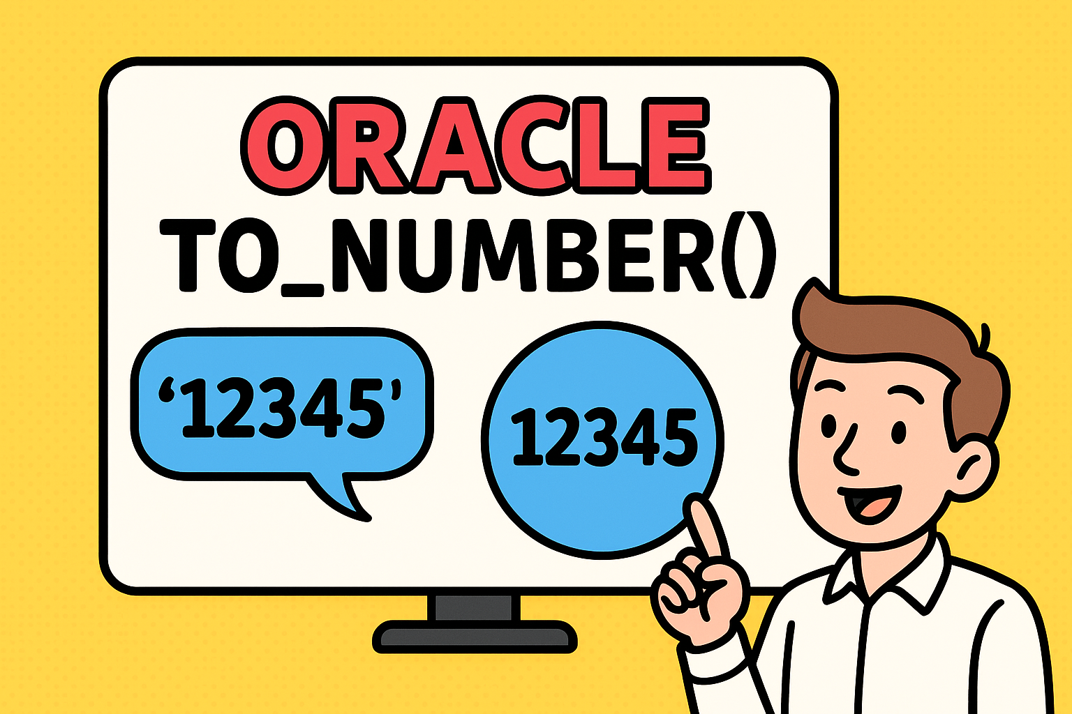 오라클 TO_NUMBER() 함수로 문자형 숫자 데이터 안전하게 변환하는 방법
