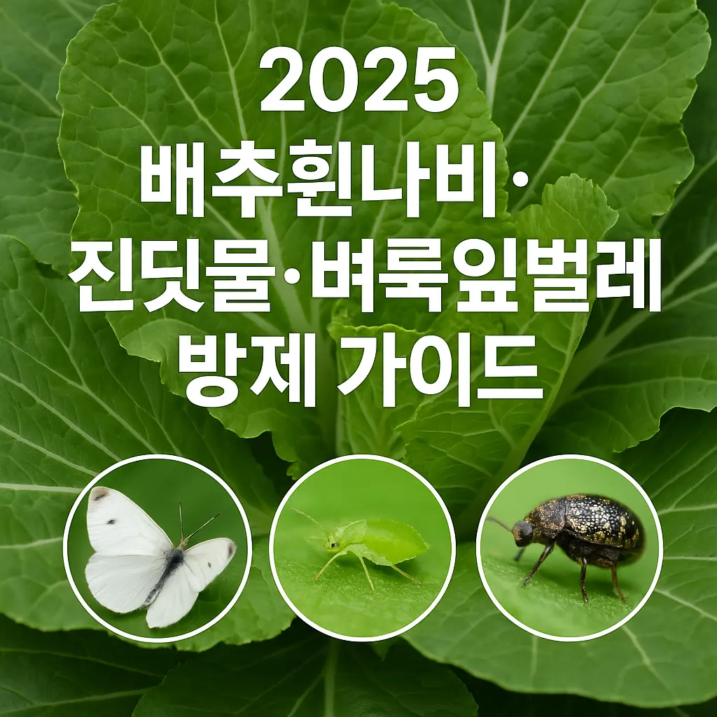    2025 배추 흰나비·진딧물·벼룩잎벌레 방제 가이드
  