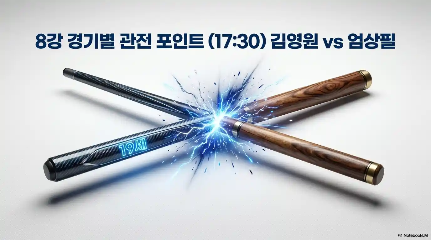 2026 하이원리조트 PBA 투어 8강 관전포인트 17시 30분 - 19세 김영원 vs 엄상필 세대 대결