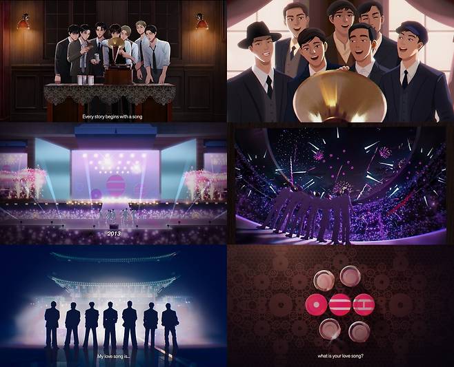 방탄소년단 정규 5집 아리랑 애니메이션 1896년 워싱턴 최초 녹음 장면 고증