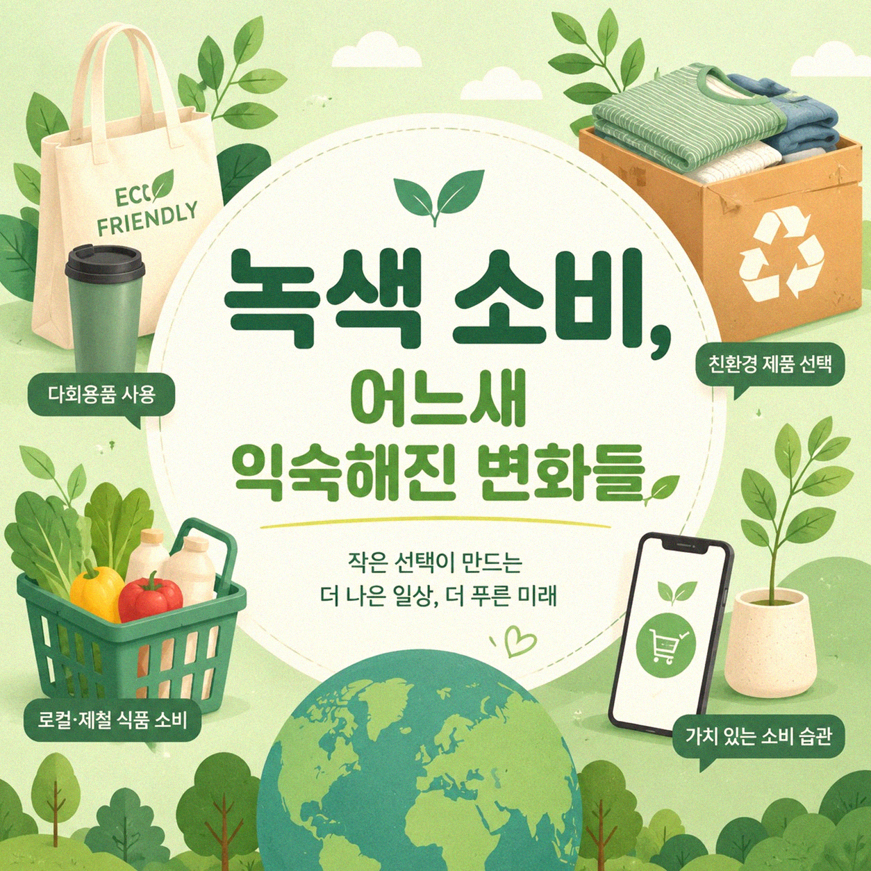녹색 소비가 시장에서 확산되는 속도, 체감하시나요?