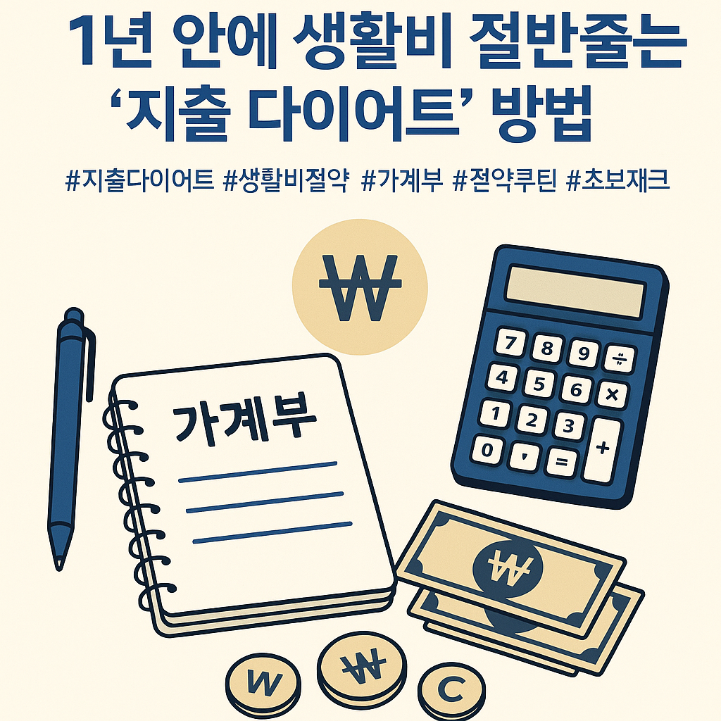1년 안에 생활비 절반 줄여주는 '지출 다이어트' 방법