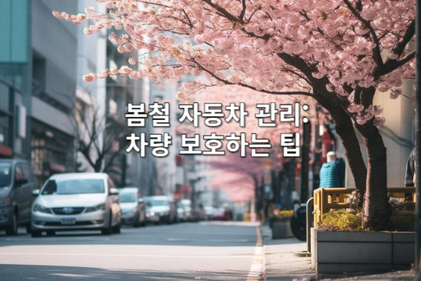 봄철 자동차 관리: 차량 보호하는 팁