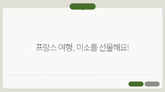 프랑스 여행 선물