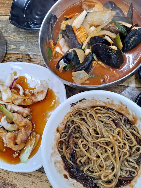 오늘의 메뉴 항공샷