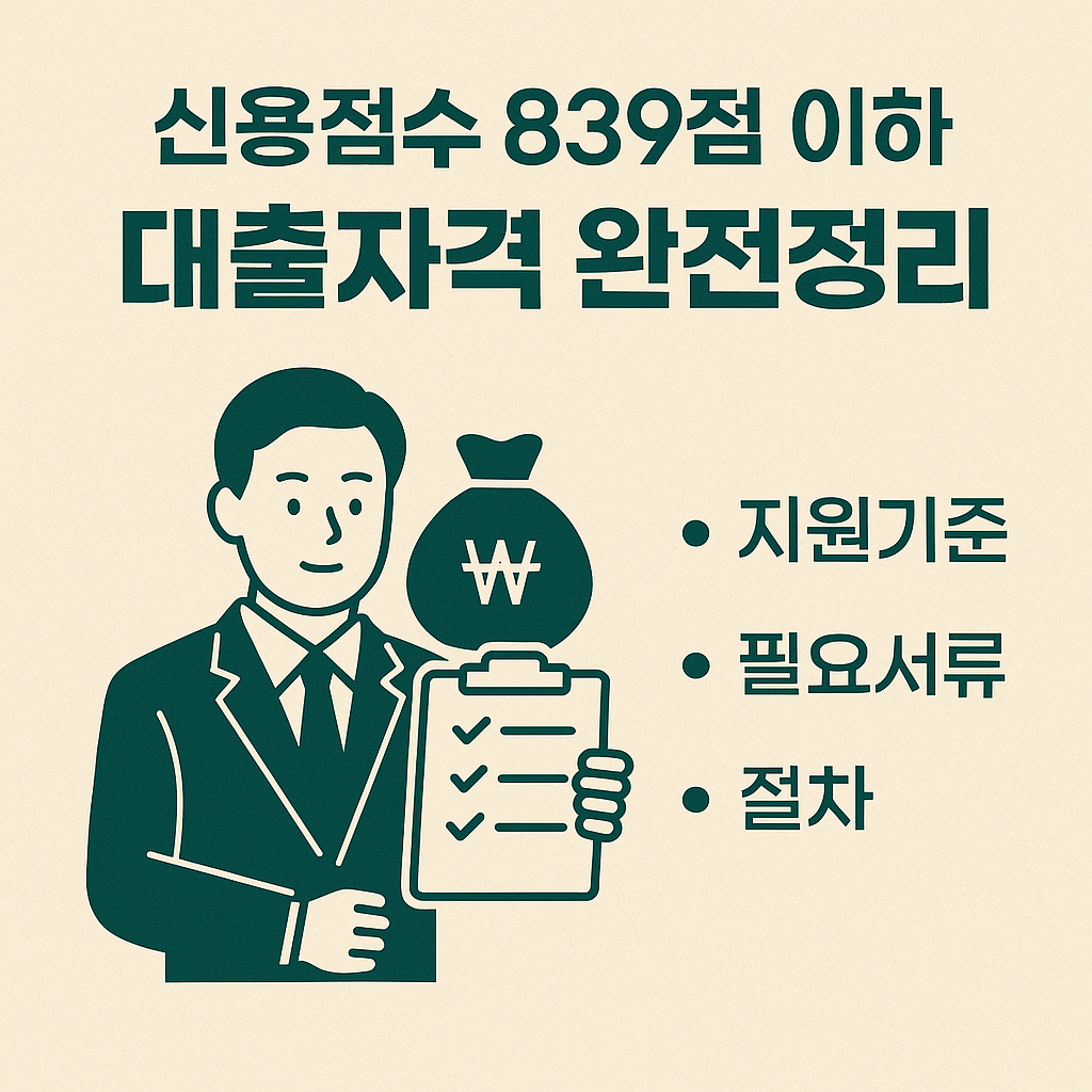 대출자격 완전정리