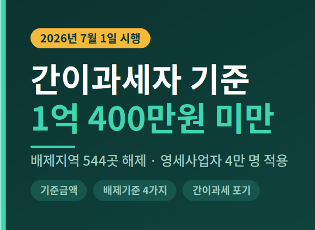 간이과세자기준 부가가치세 신고 일반과세차이
