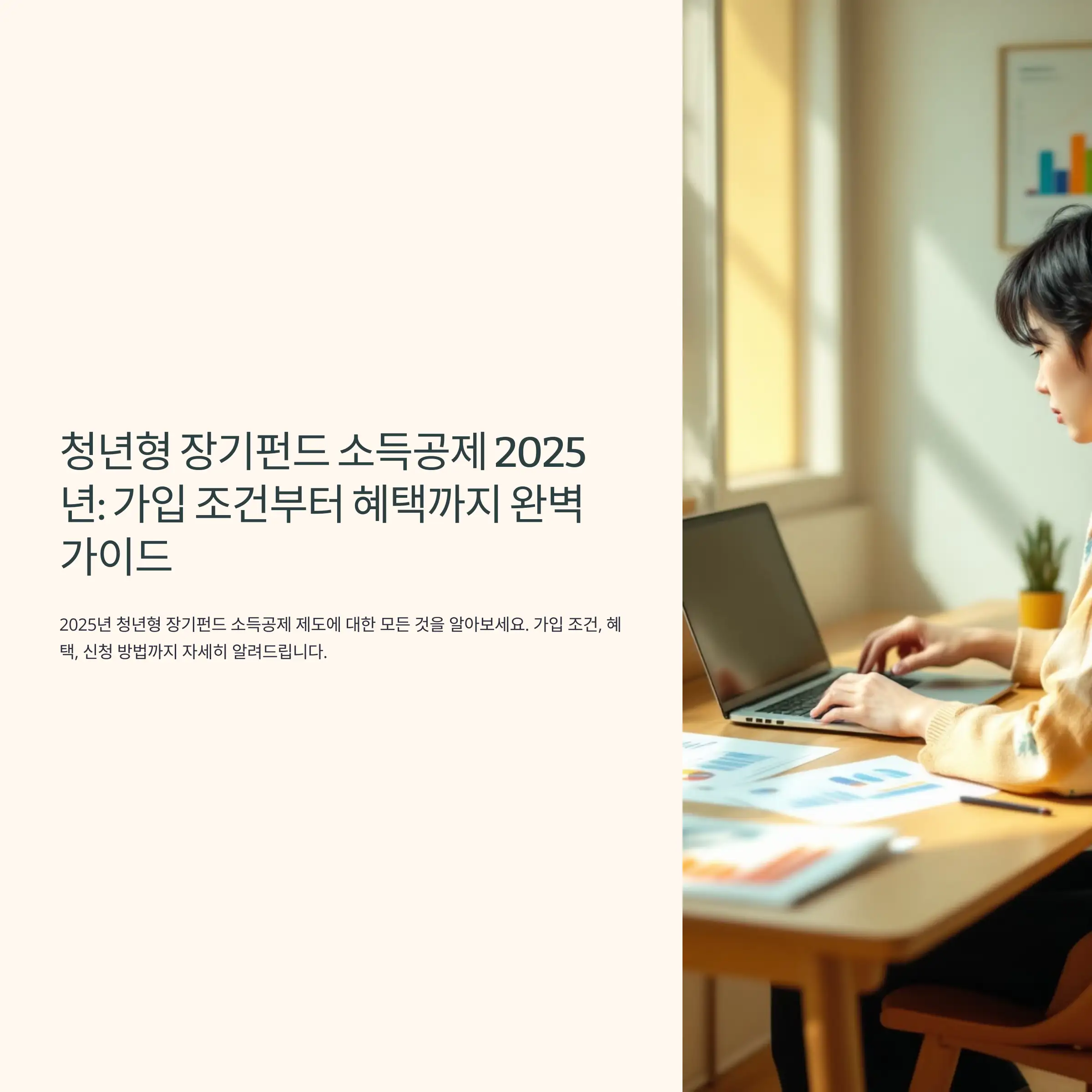 청년형 장기펀드 소득공제 2025년, 조건, 혜택