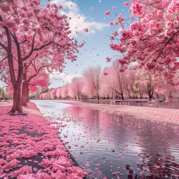 2024 양재천 벚꽃 등축제 경치 5