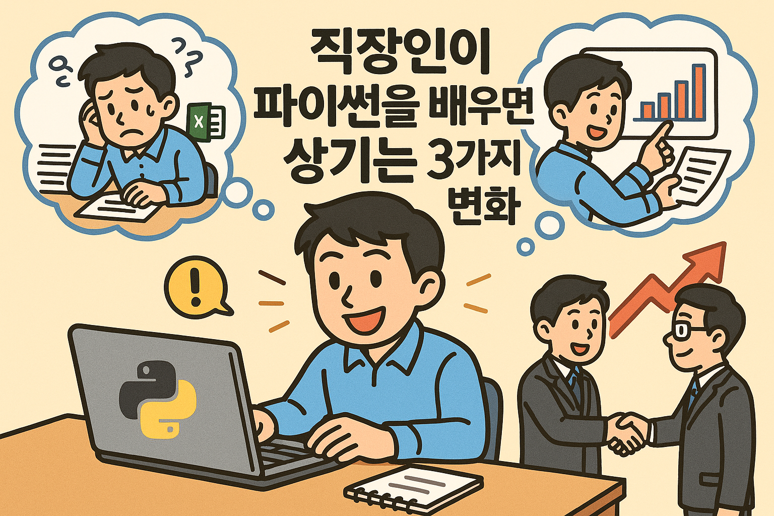 직장인이 파이썬을 배우면 생기는 3가지 변화