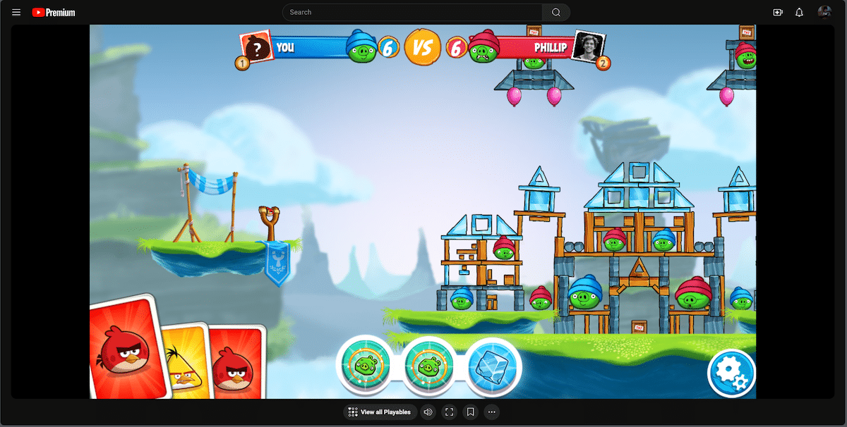 유튜브에서 즐기는 앵그리버드