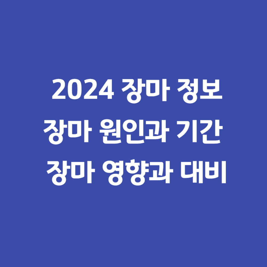 여름철장마-원인-영향-대비
