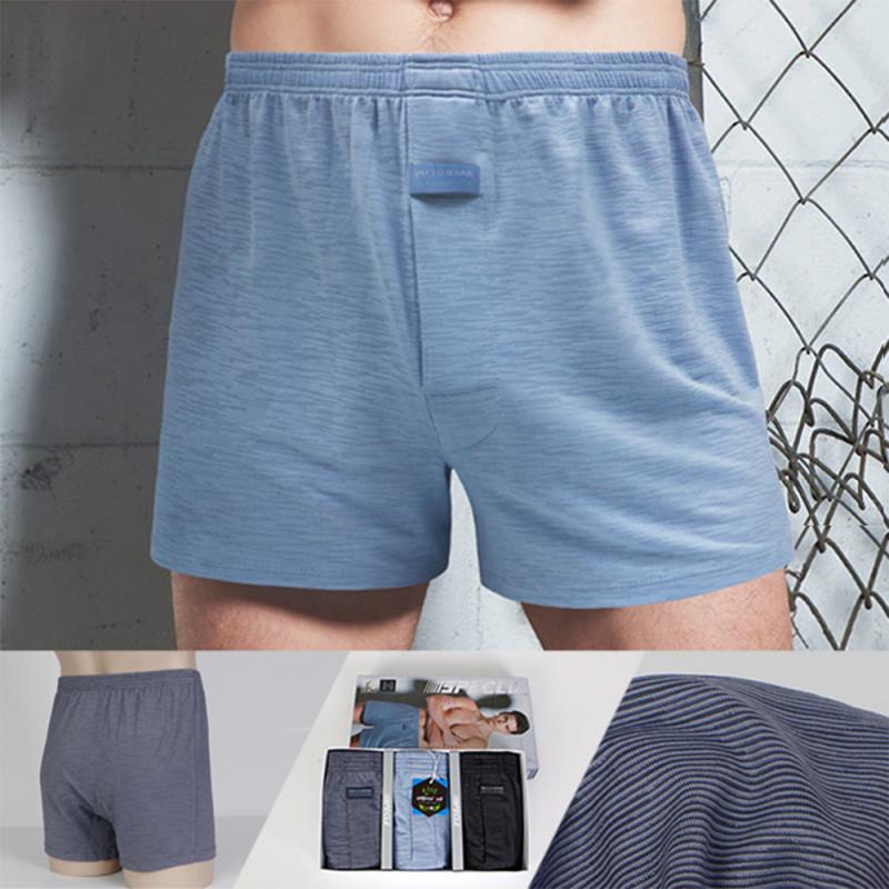 스페클로 슬럽 인견 남자 남성 속옷 트렁크 3매입 SMKTV-756