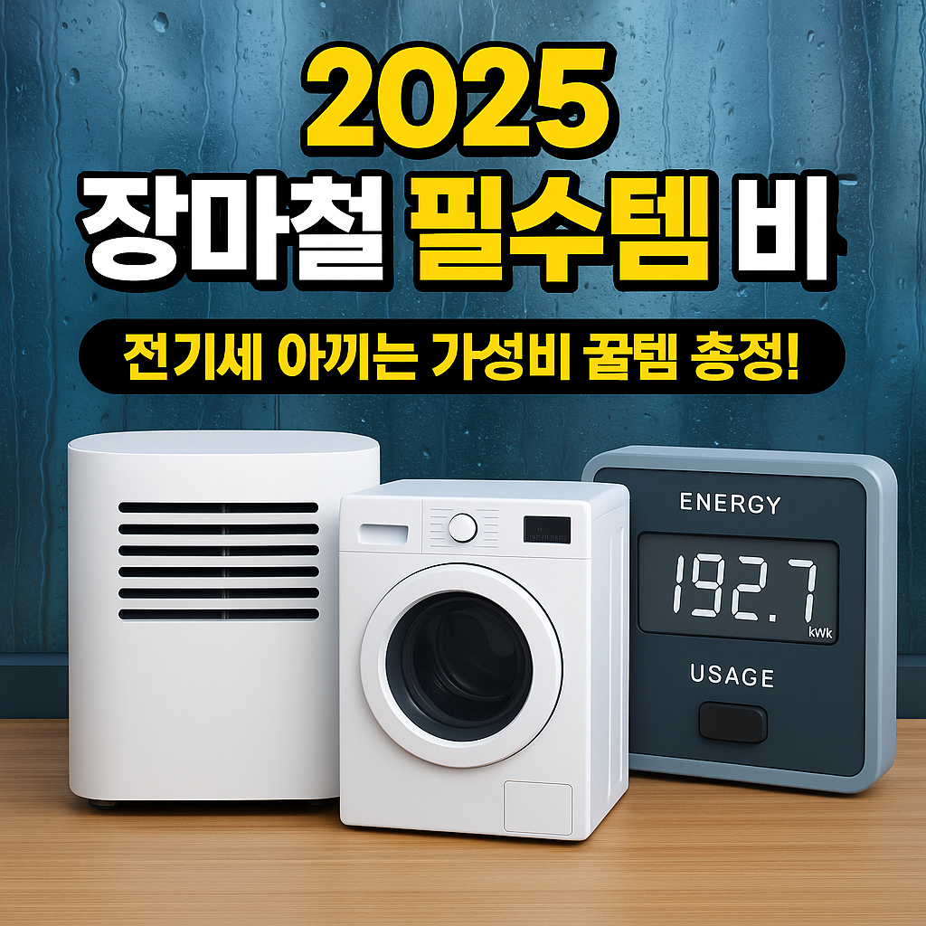 ☔ [2025 장마철 생존템 가격 비교] 전기세 줄이는 제습기·건조기 꿀조합 총정리!