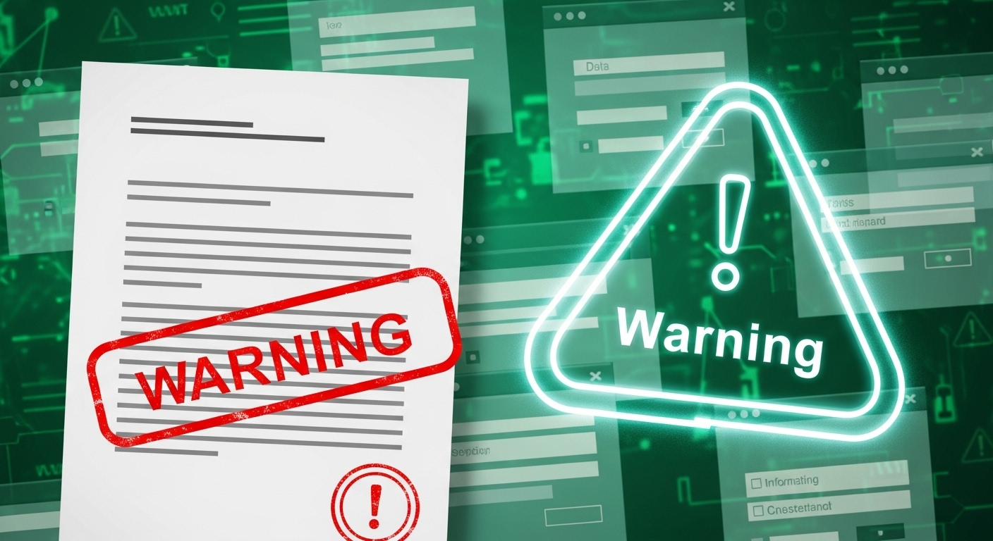 지원금 사기 의심 시 주의해야 할 빨간색 경고 표시와 공식 문서.