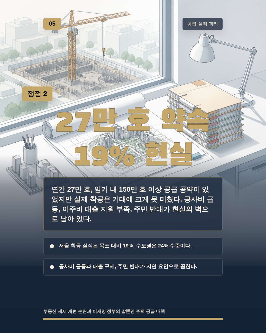 27만 호 약속 19% 현실