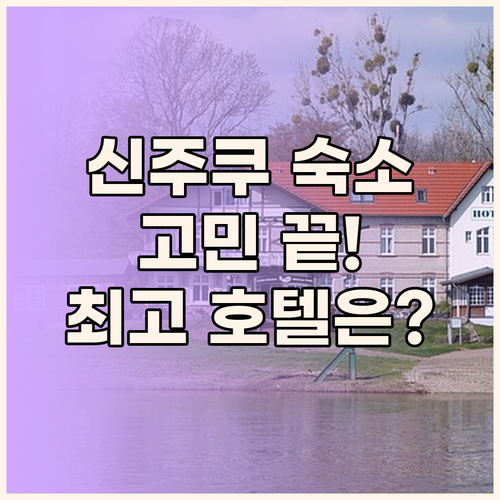 신주쿠 숙소 고민 끝 여행객이 선택한