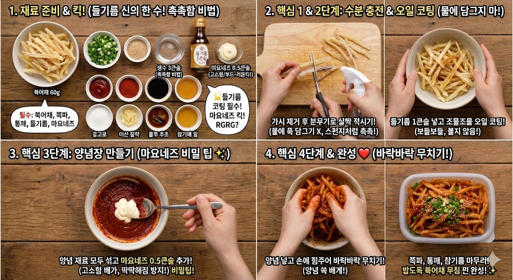 북어채무침 황금레시피