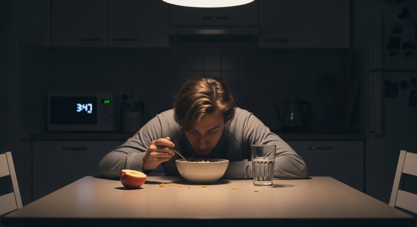공복 혈당 상승 원인이 될 수 있는 야식 습관 이미지