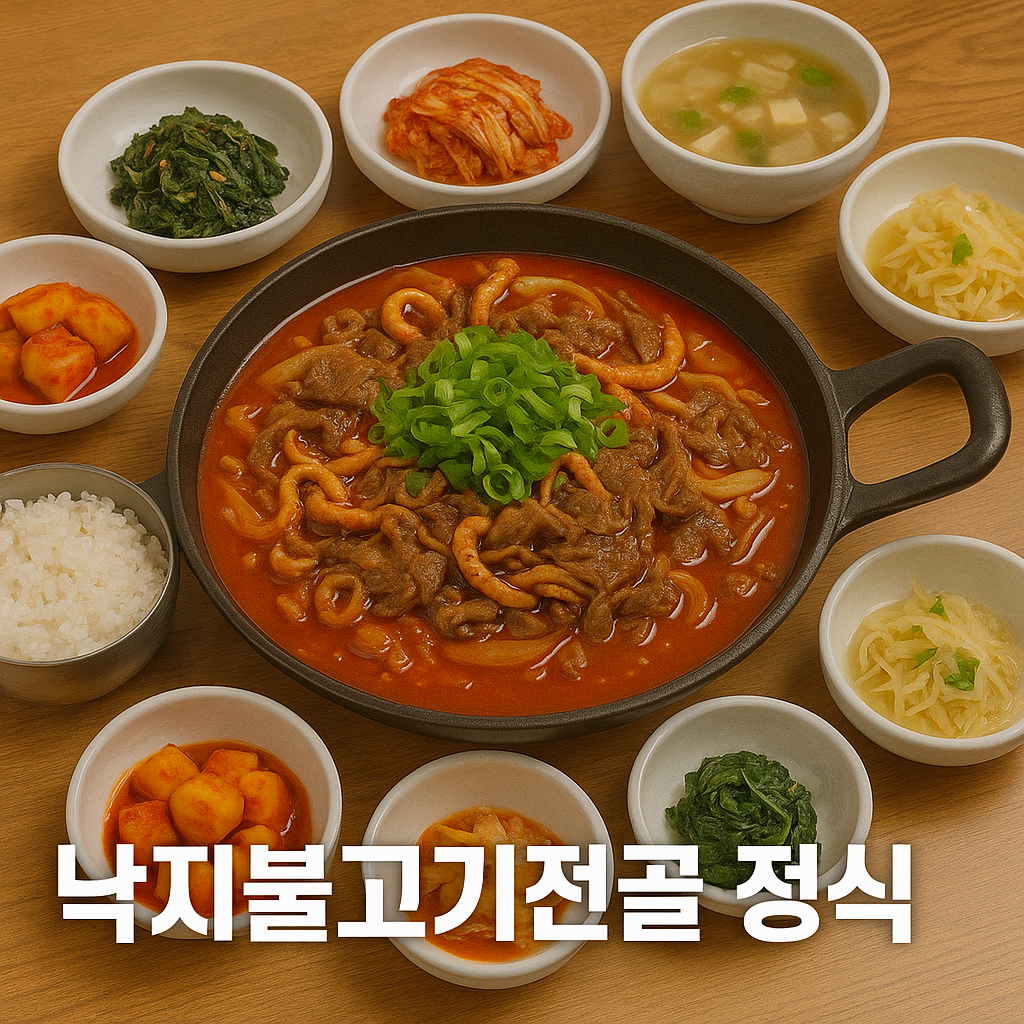 낙지불고기전골 정식