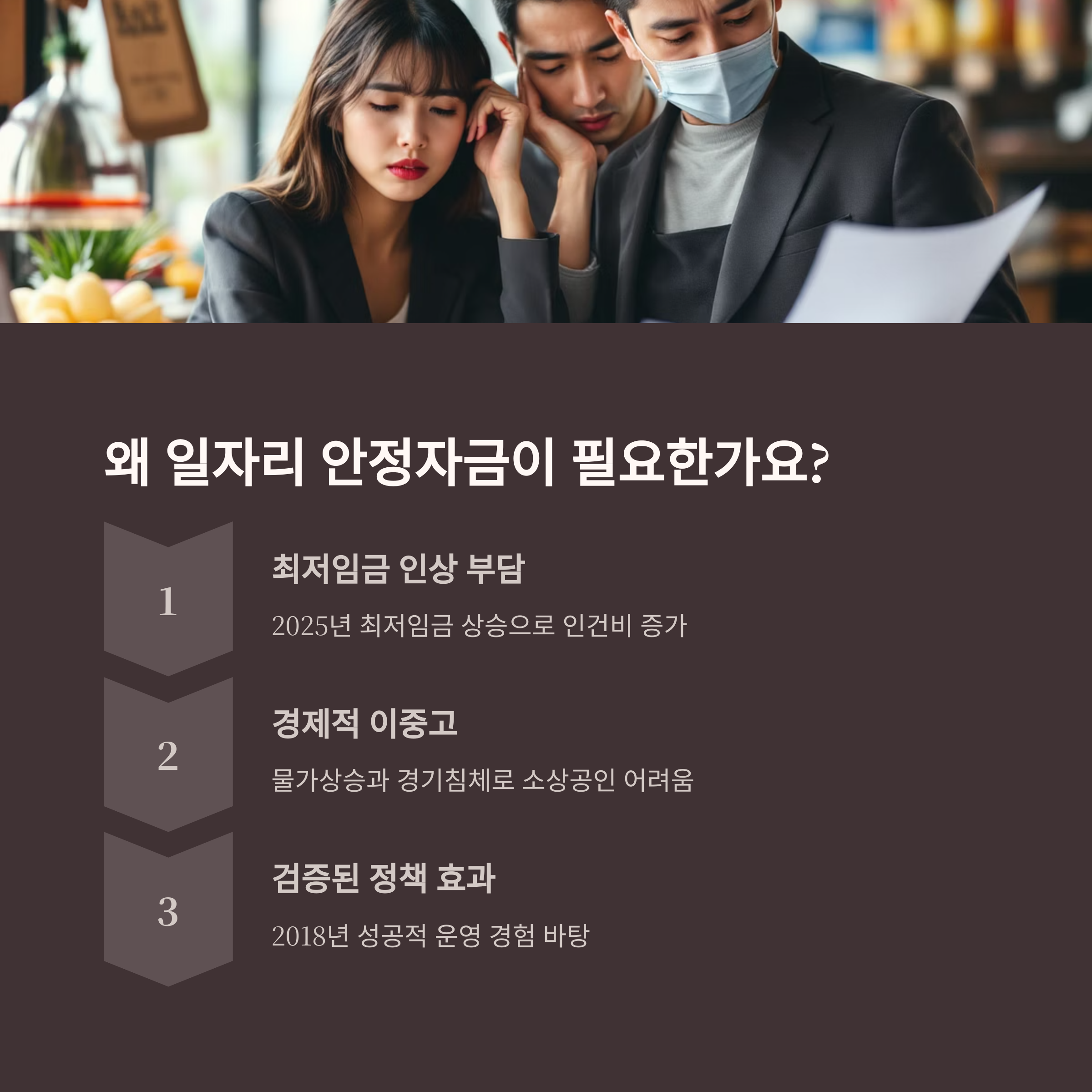 안정자금 필요성