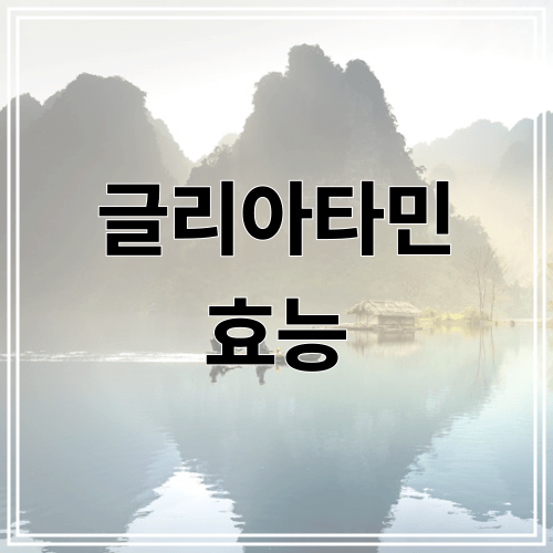 글리아타민 효능