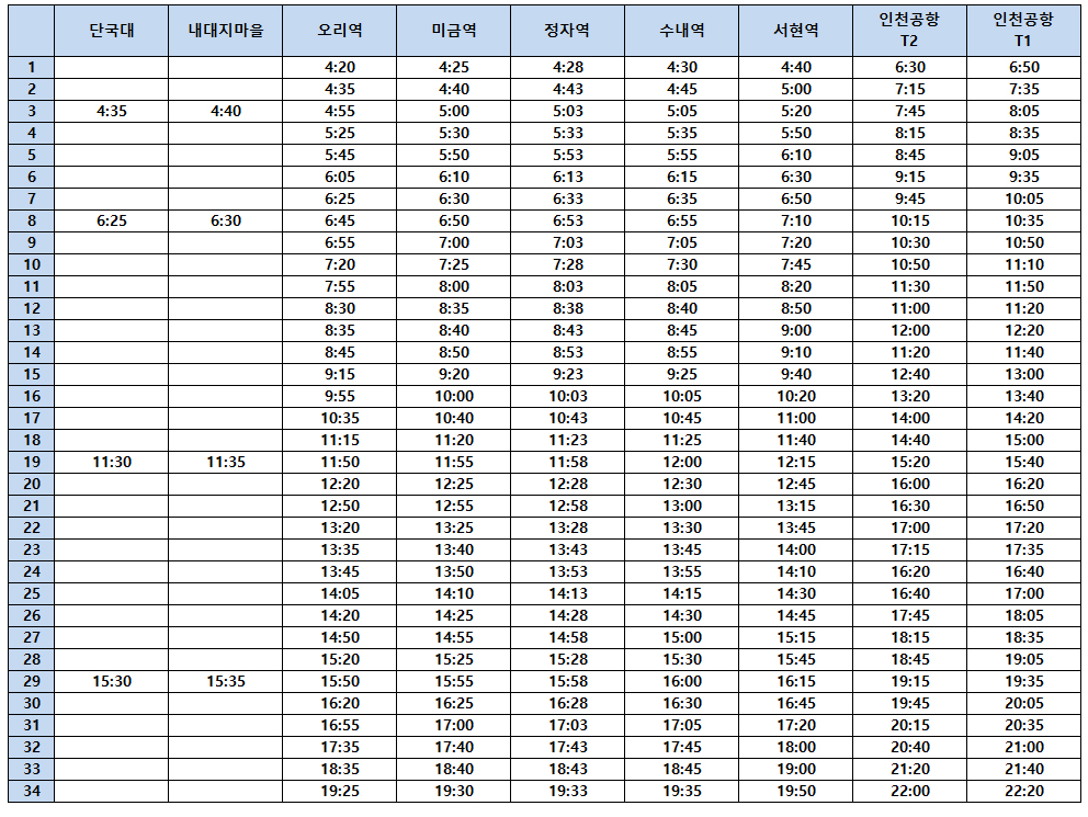 5400번-공항버스-시간표