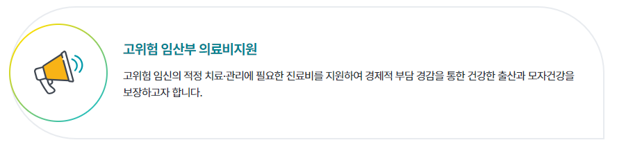 고위험산모 지원
