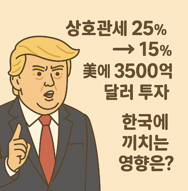 상호관세 15%, 한국이 받는 영향은?