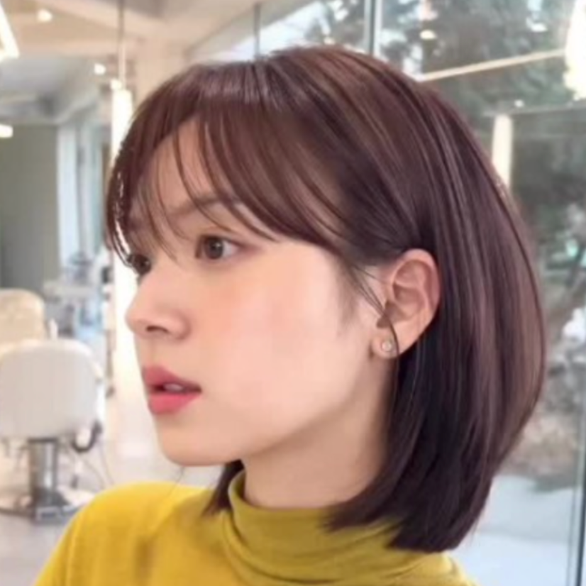 김지영 단발 레이어드컷