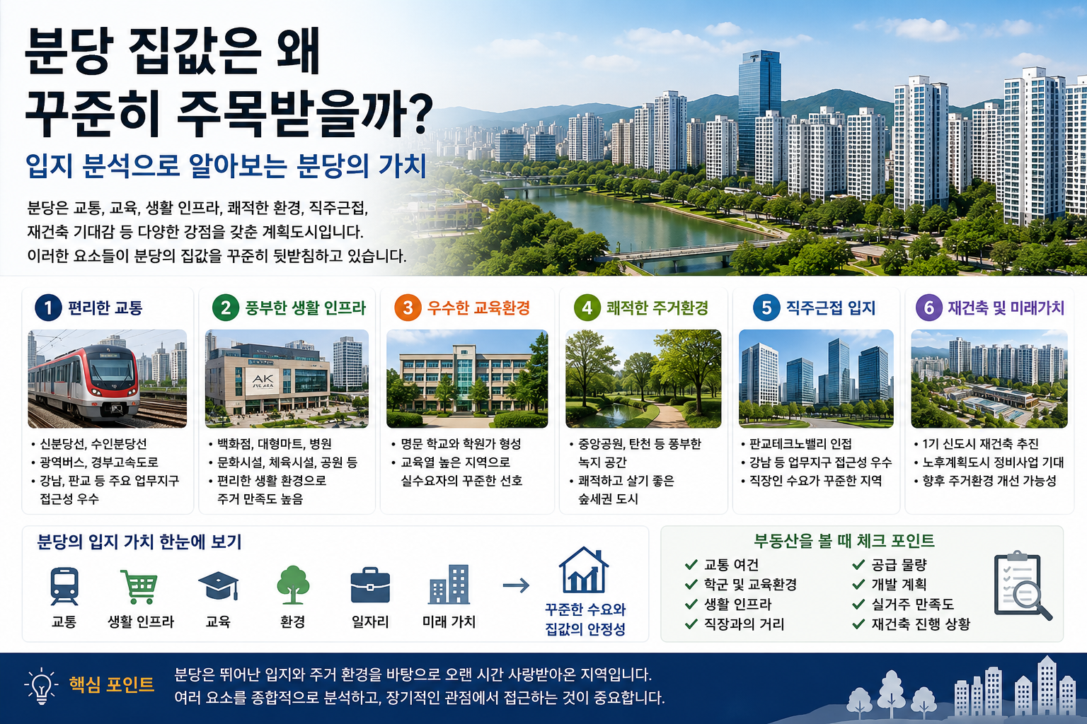 분당 집값은 왜 꾸준히 주목받을까? 부동산 공부로 알아보는 입지의 가치